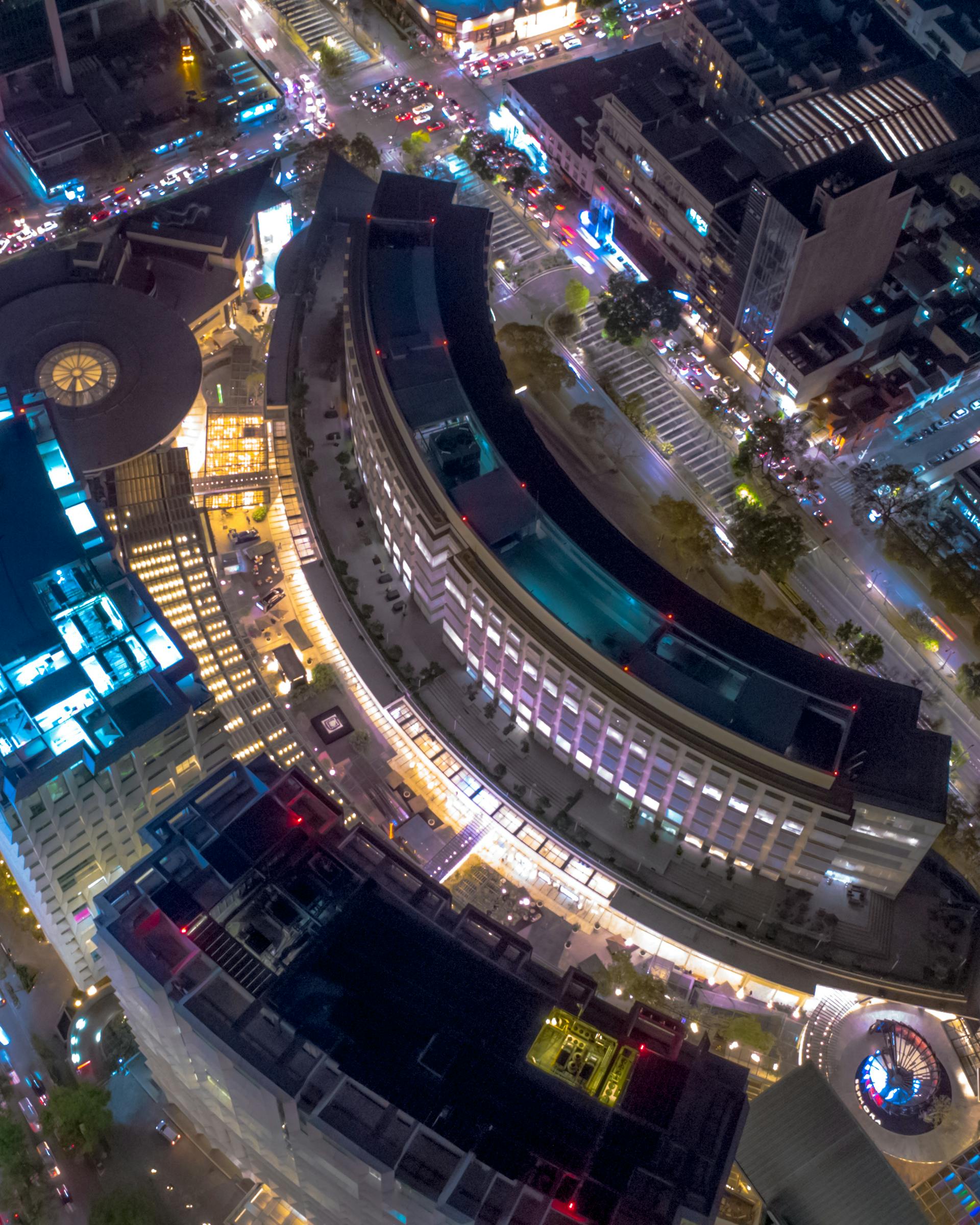 Panorámica de Ciudad de México al atardecer
