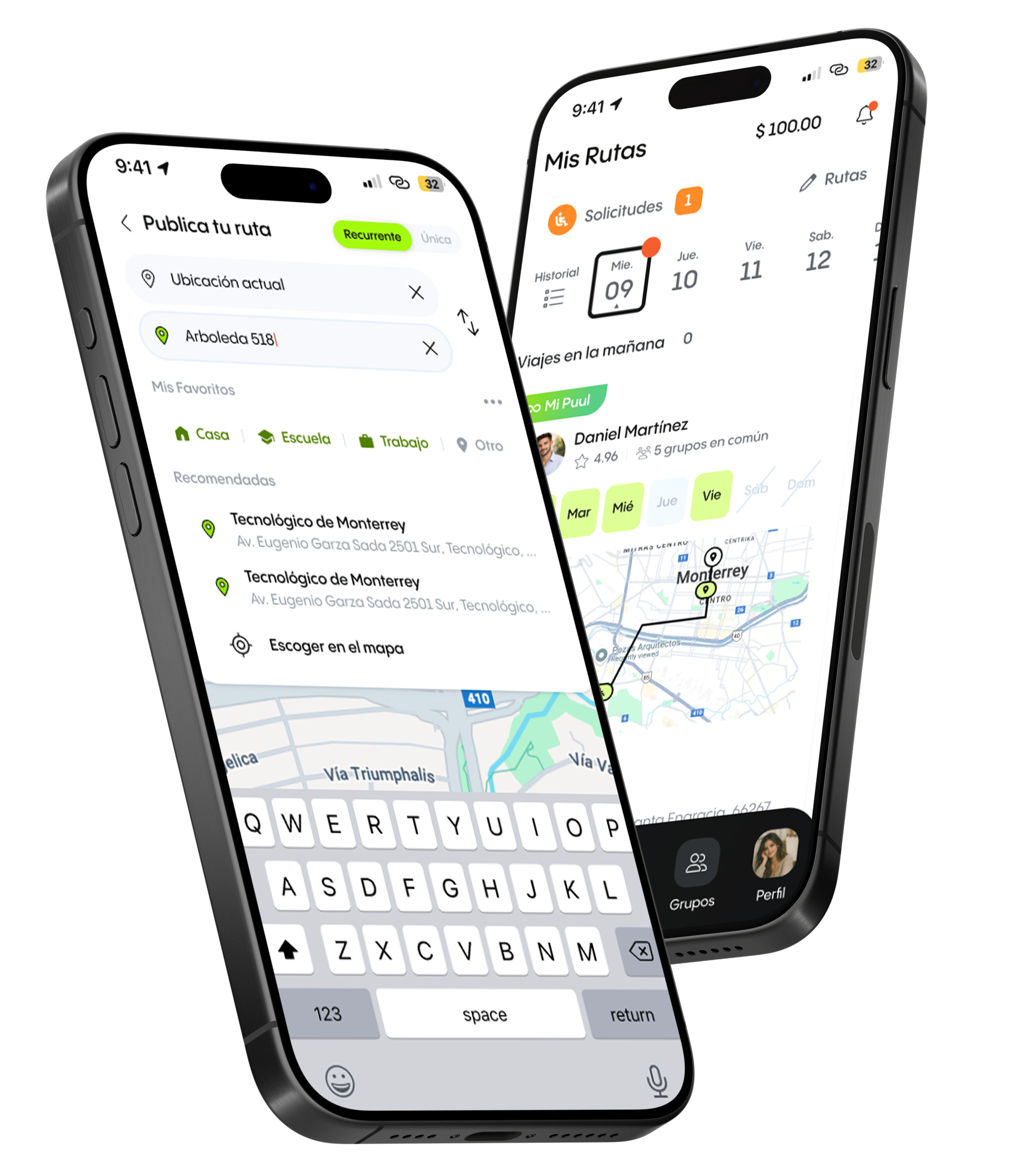 App de Puul en iPhone